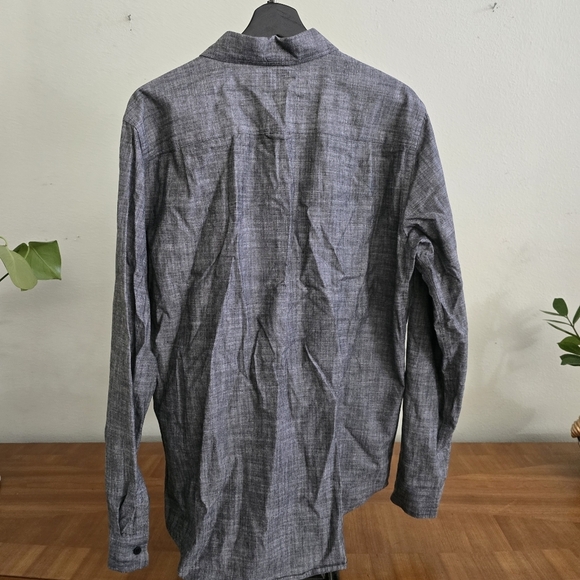 Hurley grey wash long sleeve dress button shirt - Picture 6 of 7